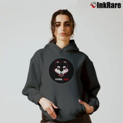 Women’s Shiba San Okays Electronic Music Cozy Hoodie in charcoal | Warm, Structured, Stylish