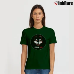 Women’s Shiba San Okays Electronic Music Signature T-Shirt in forest green | Soft, Flattering Fit