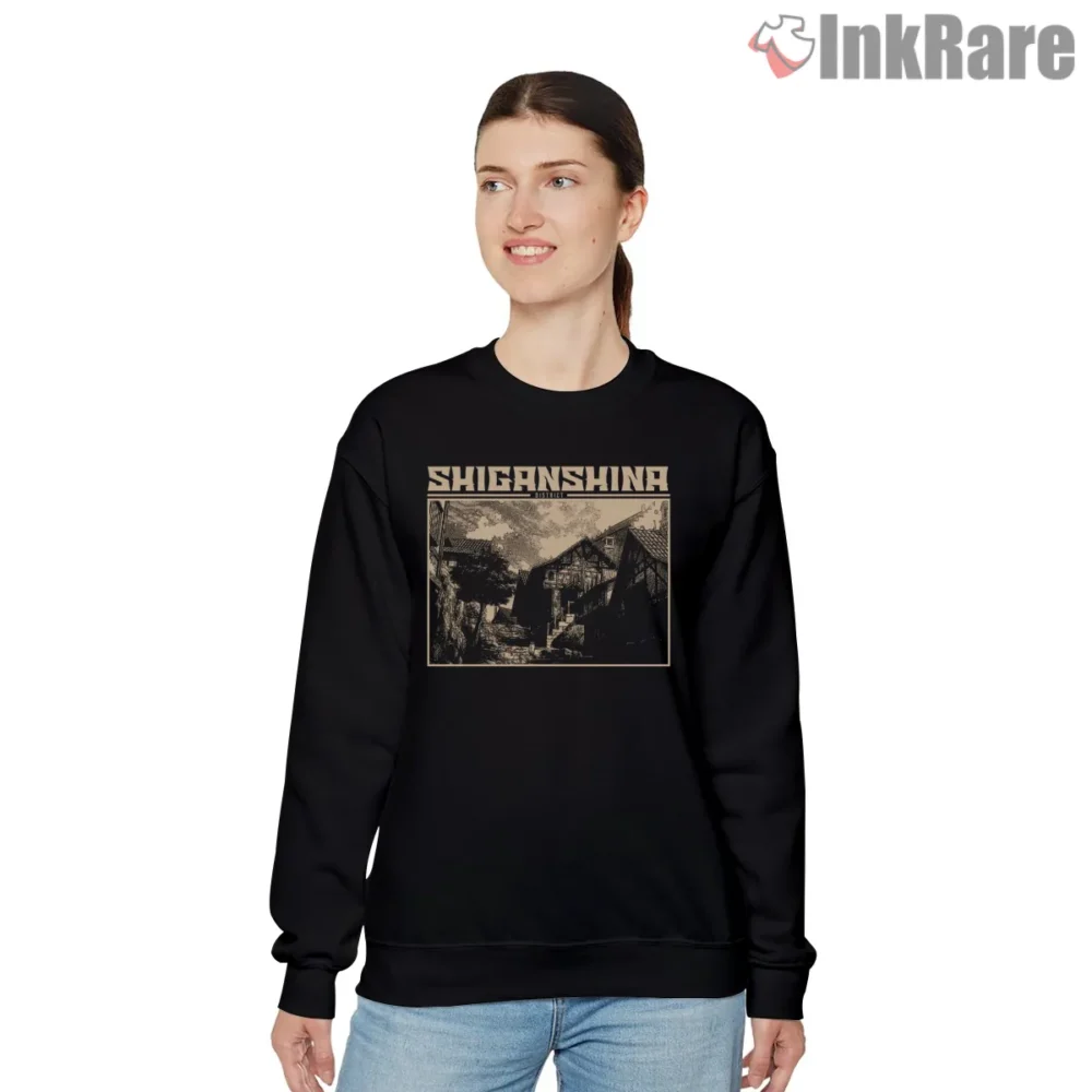 Shiganshina District Vintage Townscape Shirt on graphic shirt for women graphic tee