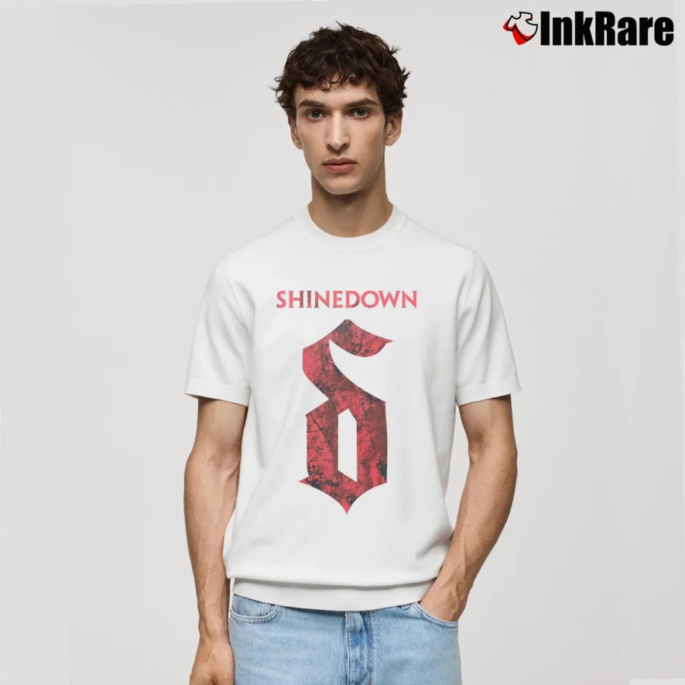 Men’s Shinedown The Voices Album Classic T-Shirt in white | Soft, Breathable Everyday Wear