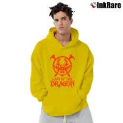 Men’s Shingo Takagi Last Of The Dragon Wrestling Pullover Hoodie in yellow | Cozy, Durable, Modern Fit