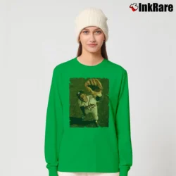 Women’s Shop 1957 atlanta braves hank aaron for Baseball Fans Long-Sleeve Top in irish green | Sleek, Versatile, All-Season
