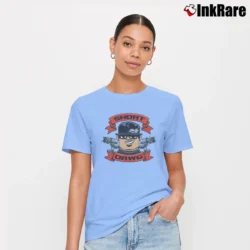 Women’s Short Dawg Hip Hop Graphic Signature T-Shirt in light blue | Soft, Flattering Fit