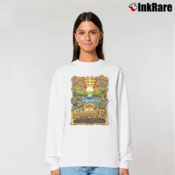 Women’s Shpongle Red Rocks 2019 Music Relaxed Sweatshirt in white | Soft, Laid-Back Vibe