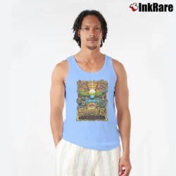 Men’s Shpongle Red Rocks 2019 Music Tank Top in light blue | Breathable, Active-Friendly Design
