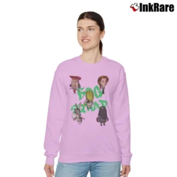 Women’s Shrek Bog Squad Relaxed Sweatshirt in light pink | Soft, Laid-Back Vibe