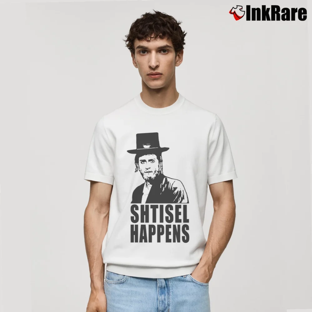 Men’s Shtisel Happens TV Show Classic T-Shirt in white | Soft, Breathable Everyday Wear