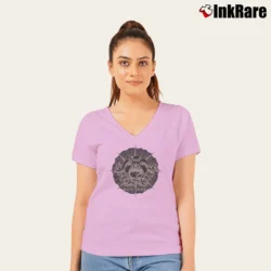 Women’s Shuma - gorath Marvel Comics Eldritch Monster V-Neck Tee in light pink | Chic Neckline, Soft Texture