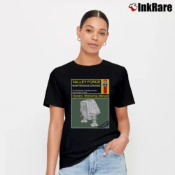Women’s Silent Running Drone Haynes Manual Signature T-Shirt in black | Soft, Flattering Fit