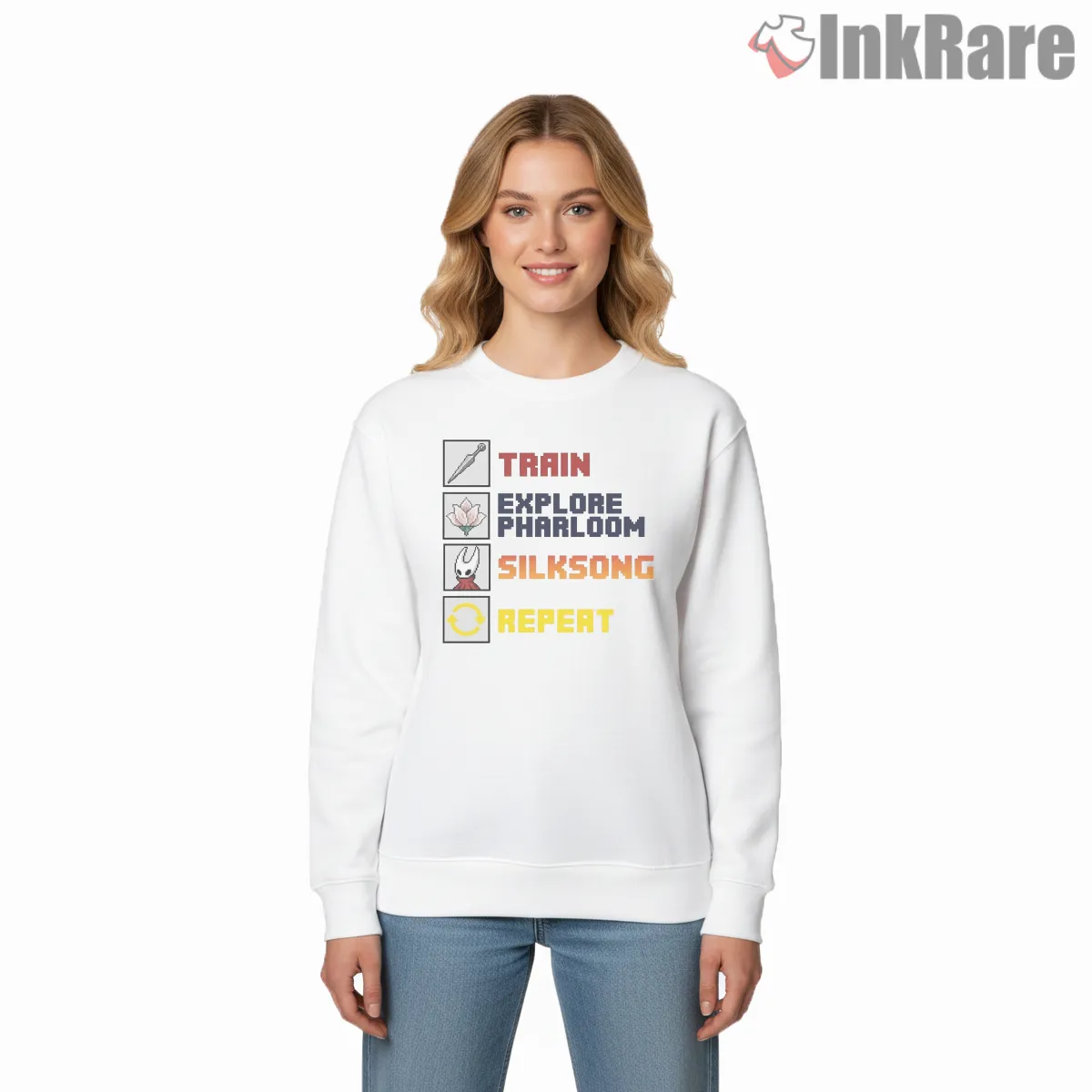 Silksong Train Explore Pharloom Repeat Gamer Shirt Silksong Train Explore Pharloom Repeat Gamer Shirt on graphic shirt for women graphic tee