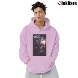 Men’s Silver Surfer Black Comic Pullover Hoodie in light pink | Cozy, Durable, Modern Fit