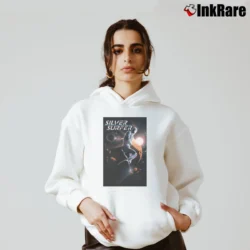 Women’s Silver Surfer Black Comic Cozy Hoodie in white | Warm, Structured, Stylish
