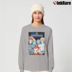 Women’s Silverhawks Retro Cartoon Superhero Long-Sleeve Top in sport grey | Sleek, Versatile, All-Season