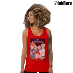 Women’s Silverhawks Retro Cartoon Superhero Tank Top in red | Lightweight, Movement-Friendly