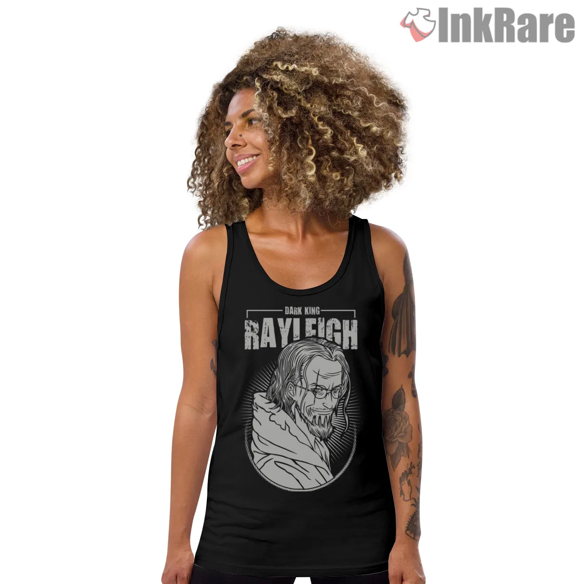 Silvers Rayleigh Dark King Legacy Anime Shirt on black tank top for women graphic tee