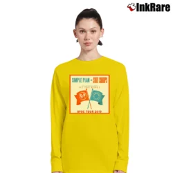 Women’s Simple Plan State Champs Tour 2019 Long-Sleeve Top in yellow | Sleek, Versatile, All-Season