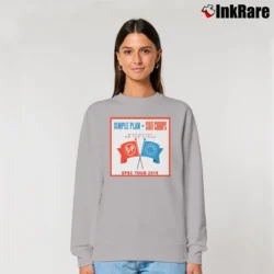 Women’s Simple Plan State Champs Tour 2019 Relaxed Sweatshirt in sport grey | Soft, Laid-Back Vibe
