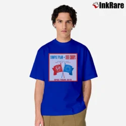 Men’s Simple Plan State Champs Tour 2019 Classic T-Shirt in royal blue | Soft, Breathable Everyday Wear