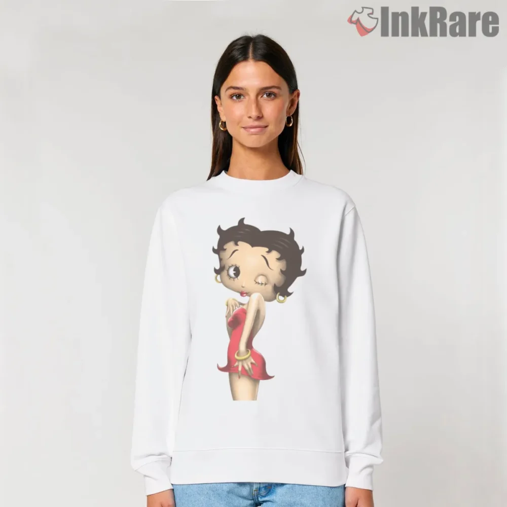 Simply Betty Classic Red Gown Portrait Shirt on graphic shirt for women graphic tee