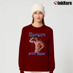 Women’s Simply Ravishing Rick Rude Long-Sleeve Top in maroon | Sleek, Versatile, All-Season