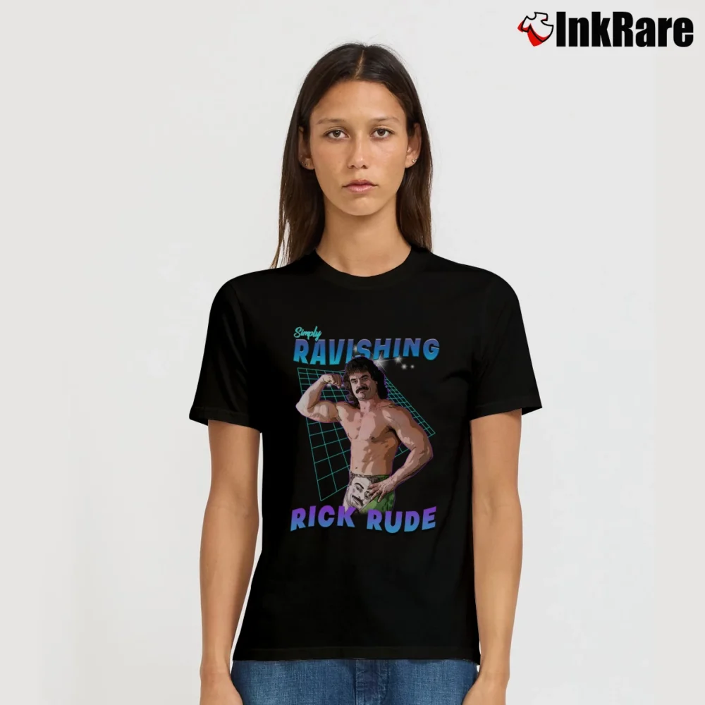 Women’s Simply Ravishing Rick Rude Signature T-Shirt in black | Soft, Flattering Fit