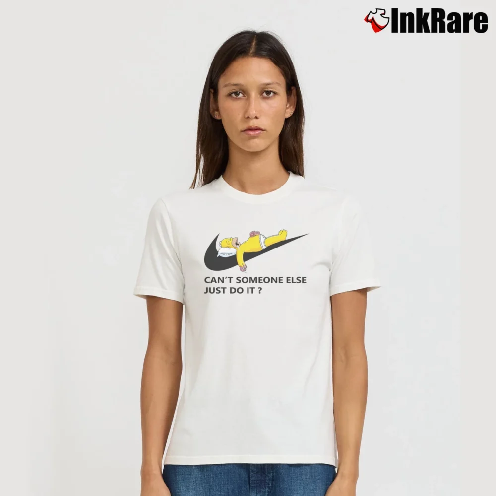 Women’s Simpson Can't Someone Else Just Do It Signature T-Shirt in white | Soft, Flattering Fit