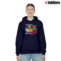 Women’s Simpsons 2003 Man of the Beer Duff Exclusive Cozy Hoodie in navy | Warm, Structured, Stylish