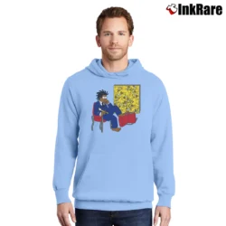 Men’s Simpsons Basquiat Classic Pullover Hoodie in light blue | Cozy, Durable, Modern Fit