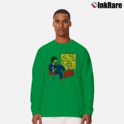 Men’s Simpsons Basquiat Classic Long-Sleeve Shirt in irish green | Sleek, Lightweight, Year-Round Wear