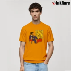 Men’s Simpsons Basquiat Classic Classic T-Shirt in orange | Soft, Breathable Everyday Wear