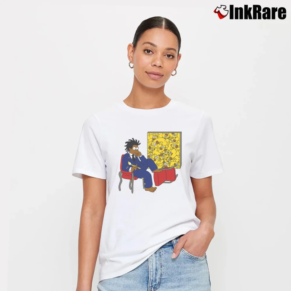 Women’s Simpsons Basquiat Classic Signature T-Shirt in white | Soft, Flattering Fit