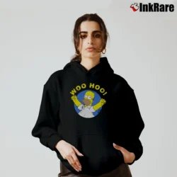 Women’s Simpsons Homer Woo Hoo Cozy Hoodie in black | Warm, Structured, Stylish