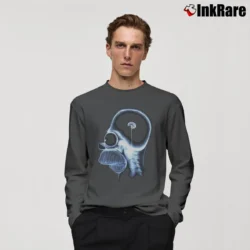 Men’s Simpsons Homer Xray Long-Sleeve Shirt in charcoal | Sleek, Lightweight, Year-Round Wear