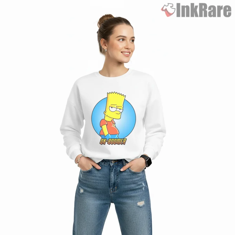 Simpsons Ok Boomer Modern Meme Cartoon Shirt on graphic shirt for women graphic tee