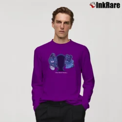 Men’s Simpsons S M Black Ghost Bart Simpson Homer Simpson Sixth Sense I See Numb People Cartoon Long-Sleeve Shirt in purple | Sleek, Lightweight, Year-Round Wear