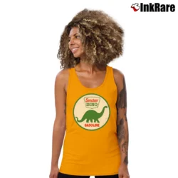 Women’s Sinclair Dino Classic Logo Tank Top in orange | Lightweight, Movement-Friendly