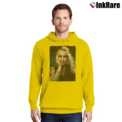 Men’s sinead o'connor vintage iconic 90s music Pullover Hoodie in yellow | Cozy, Durable, Modern Fit