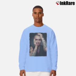 Men’s sinead o'connor vintage iconic 90s music Long-Sleeve Shirt in light blue | Sleek, Lightweight, Year-Round Wear