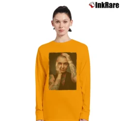 Women’s sinead o'connor vintage iconic 90s music Long-Sleeve Top in orange | Sleek, Versatile, All-Season