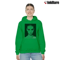 Women’s sinead o'connor vintage retro alternative icon Cozy Hoodie in irish green | Warm, Structured, Stylish
