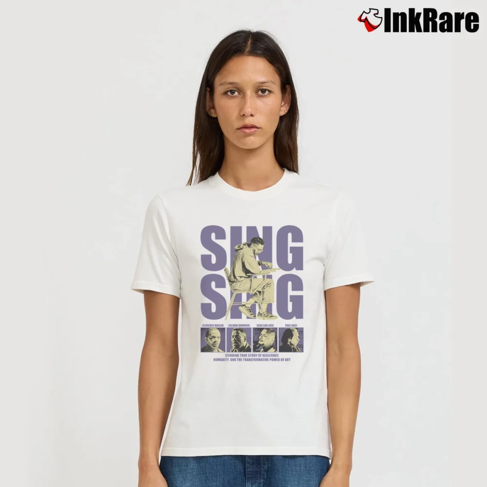 Women’s Sing Sing Movie Signature T-Shirt in white | Soft, Flattering Fit
