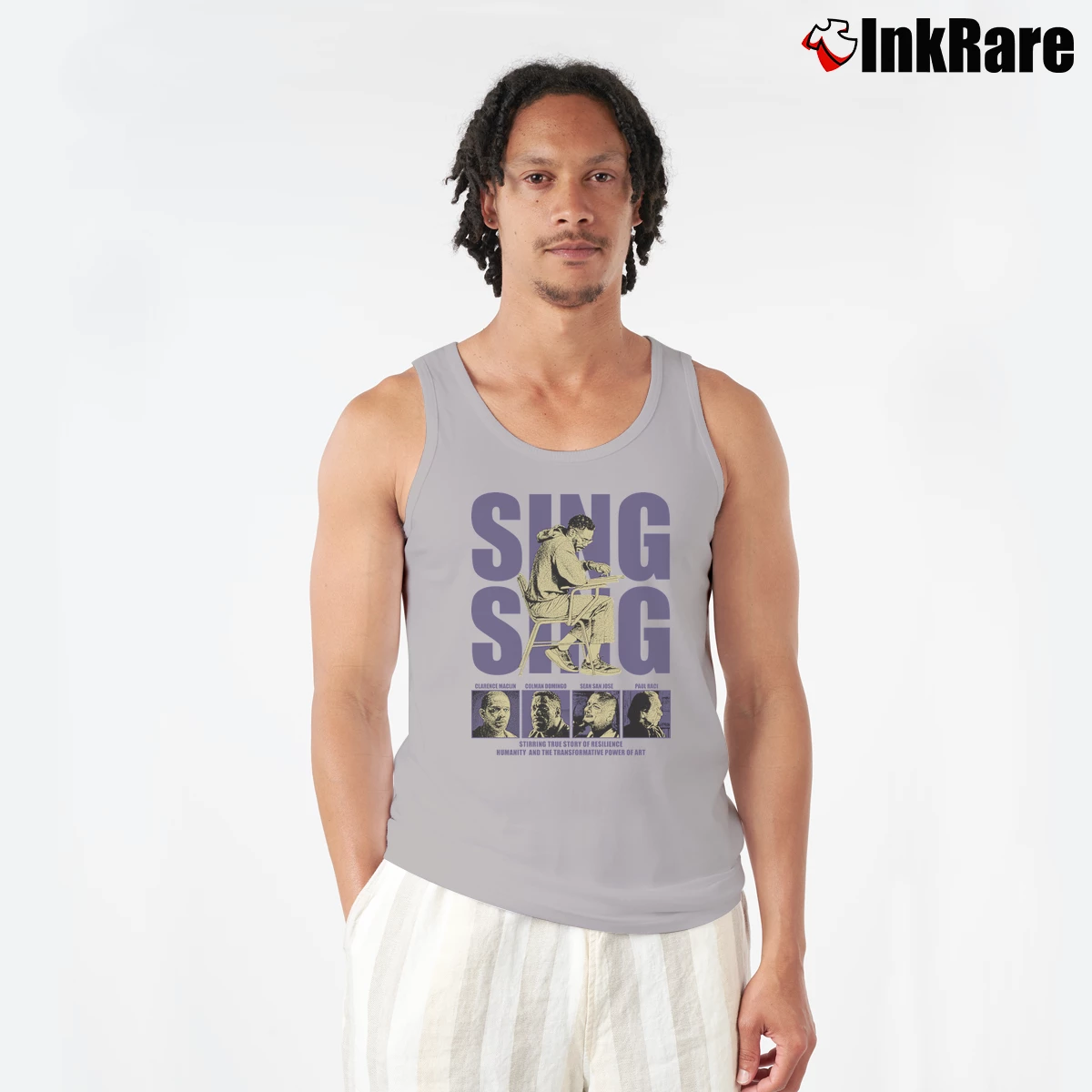 Men’s Sing Sing Movie Tank Top in sport grey | Breathable, Active-Friendly Design