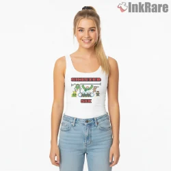 Sinister Six Pixel Art Retro Game Villain Shirt on white tank top for women graphic tee