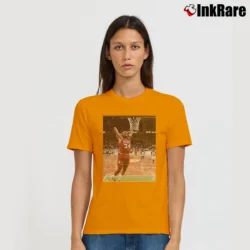 Women’s sir charles barkley sixers for NBA Retro and 76ers Fans Signature T-Shirt in orange | Soft, Flattering Fit