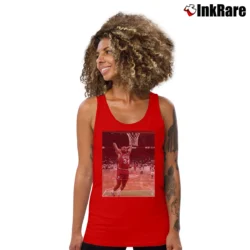 Women’s sir charles barkley sixers for NBA Retro and 76ers Fans Tank Top in red | Lightweight, Movement-Friendly
