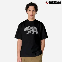 Men’s Sister Bear Cool Outdoors Family Classic T-Shirt in black | Soft, Breathable Everyday Wear