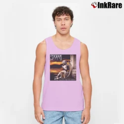 Men’s Sixx Am Prayers Tour Album Tank Top in light pink | Breathable, Active-Friendly Design