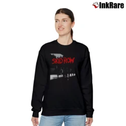 Women’s Skid Row 80s Makin A Mess Of Japan Tour Vintage Rock Band Relaxed Sweatshirt in black | Soft, Laid-Back Vibe