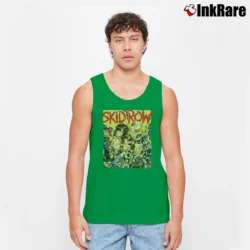 Men’s Skid Row B Side Ourselves Album Cover Tank Top in irish green | Breathable, Active-Friendly Design