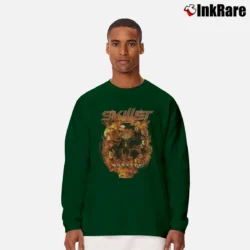 Men’s Skillet Monster Hot Topic Band Long-Sleeve Shirt in forest green | Sleek, Lightweight, Year-Round Wear